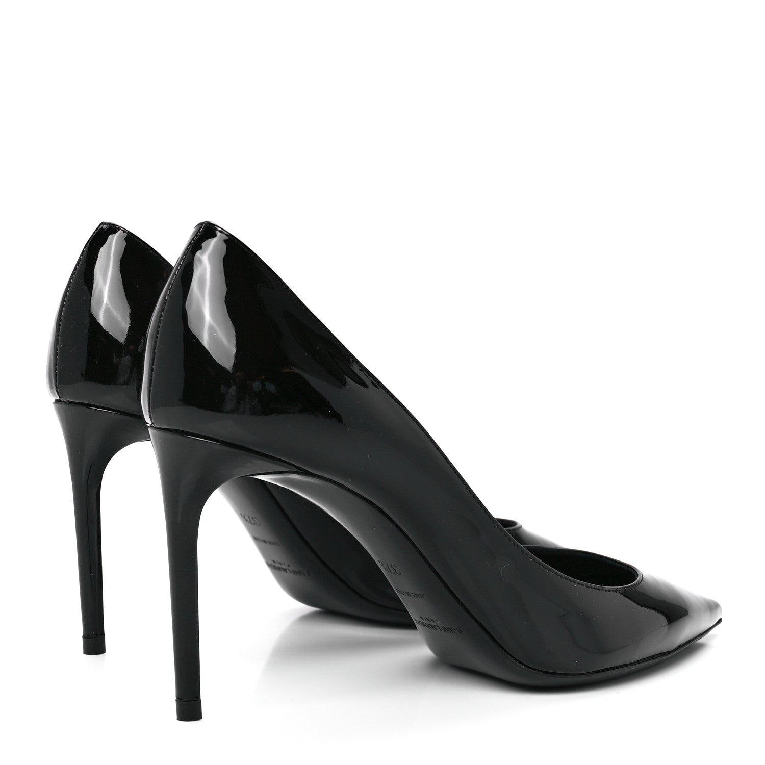 Saint Laurent Patent Calfskin Zoe 85 Pumps 37.5 Black 4 of 9