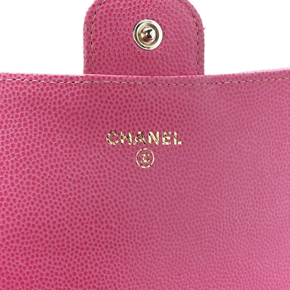 Chanel Caviar Quilted Large Gusset Flap Wallet Pink 6 of 13