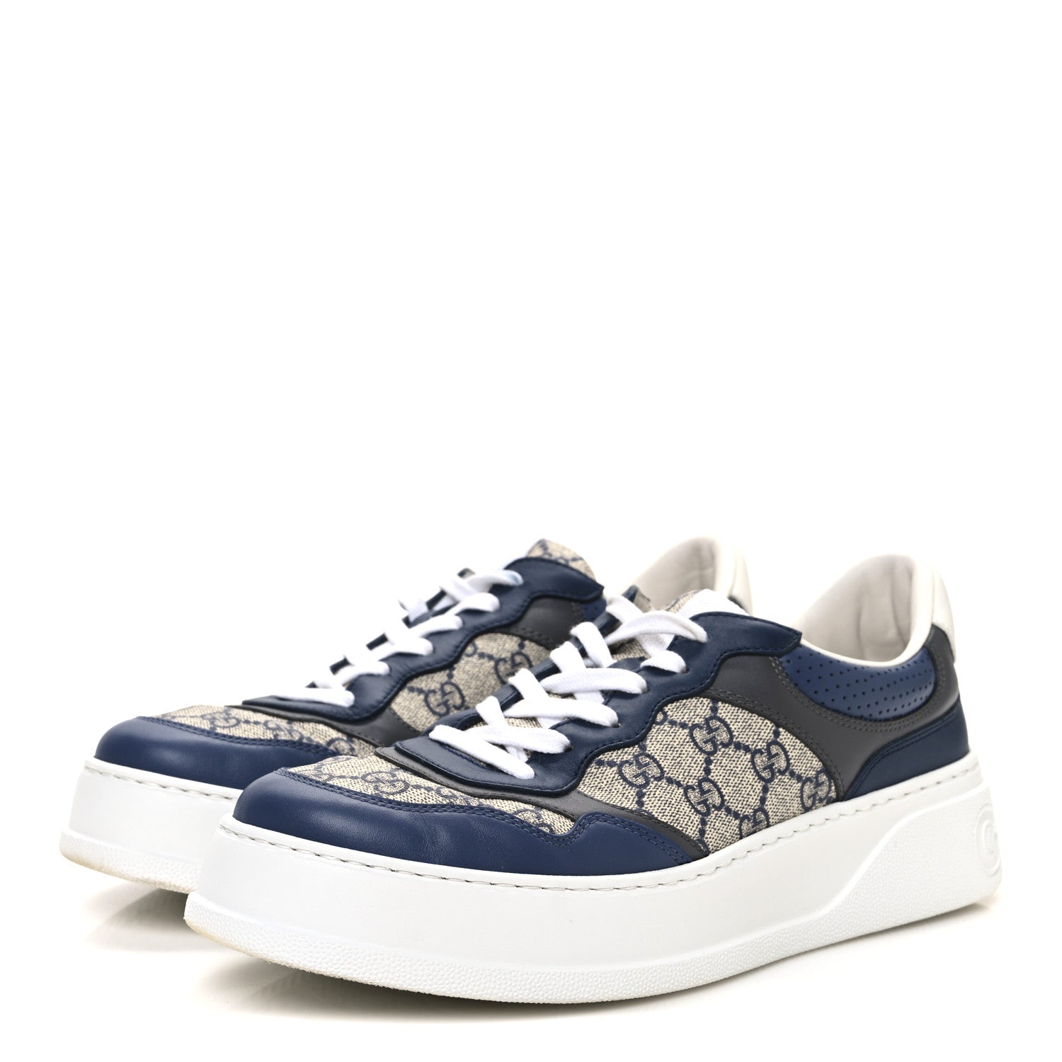 Gucci GG Supreme Calfskin Monogram Mens Interlocking G 55mm Sneakers 9.5 4 of 9