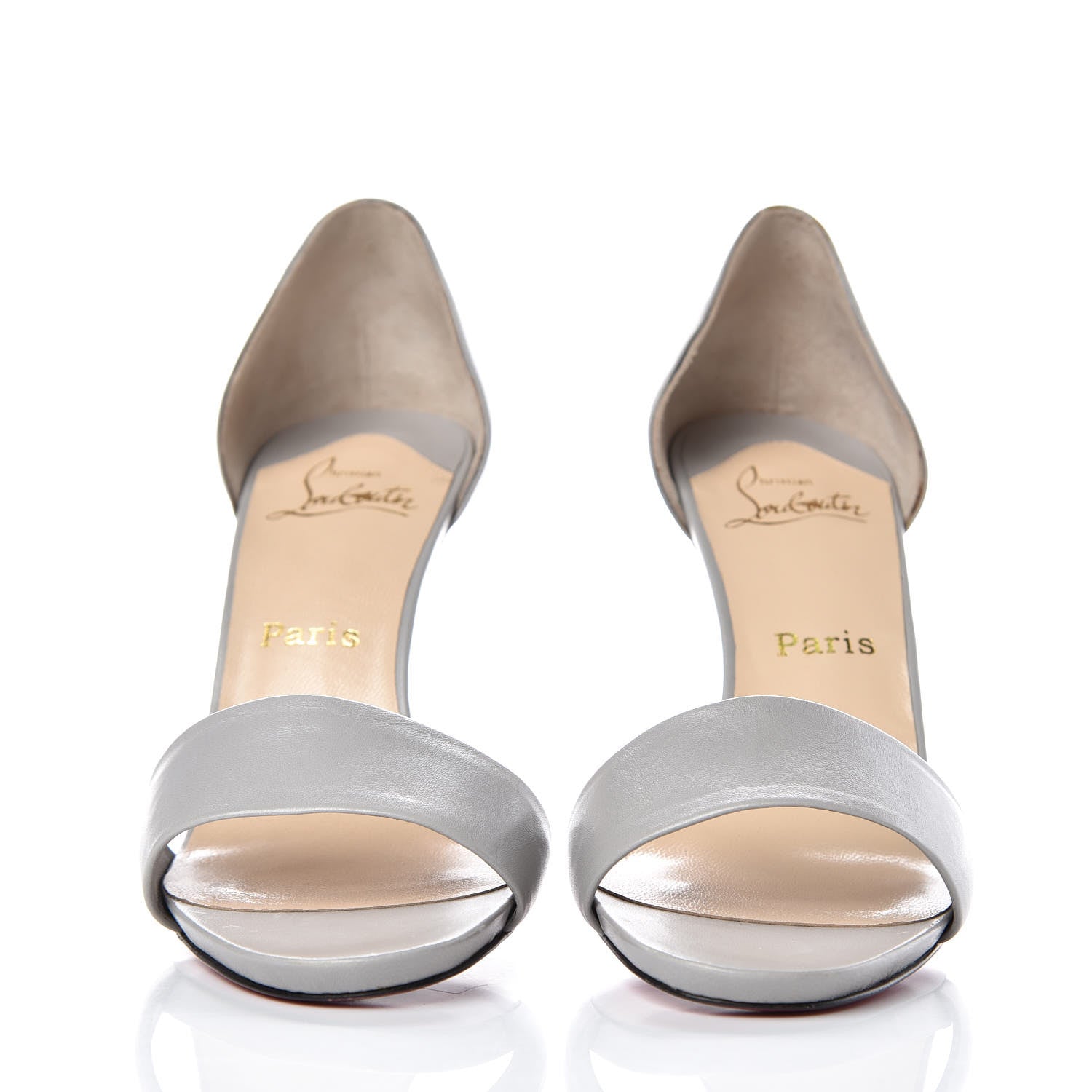Christian Louboutin Nappa 100 Sandals 39 Gris 2 of 14