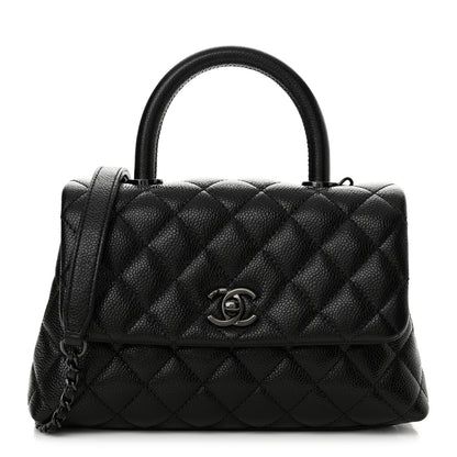 Chanel Caviar Quilted Mini Coco Handle Flap So Black 1 of 11