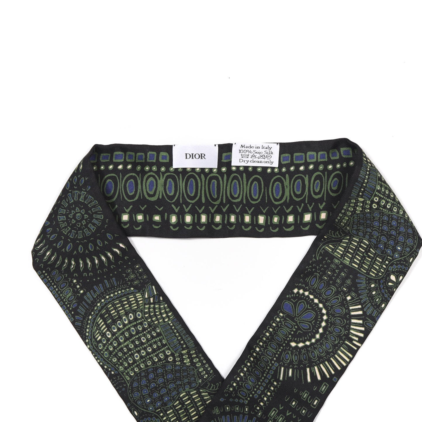 Silk Animals Mitzah Scarf Green