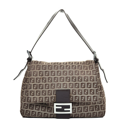Fendi Zucchino Mama Baguette Dark Brown 1 of 11