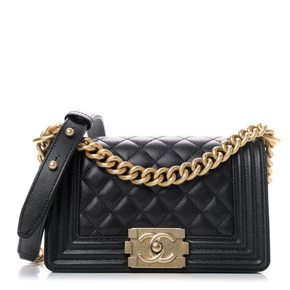 Chanel Caviar Quilted Small Boy Flap Black 1 of 5