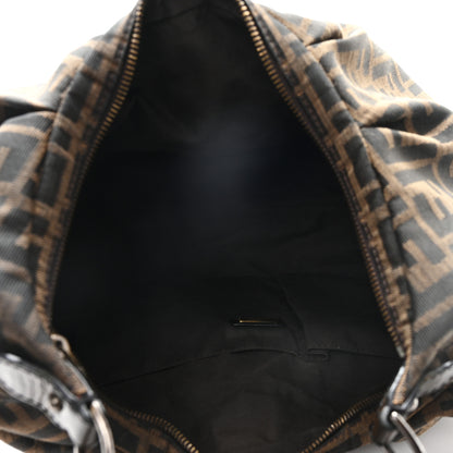 Fendi Zucca B Buckle Hobo Tobacco Castagna 5 of 10