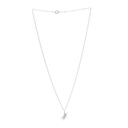 Tiffany 18K White Gold Diamond Enchant Dragonfly Pendant Necklace 3 of 5