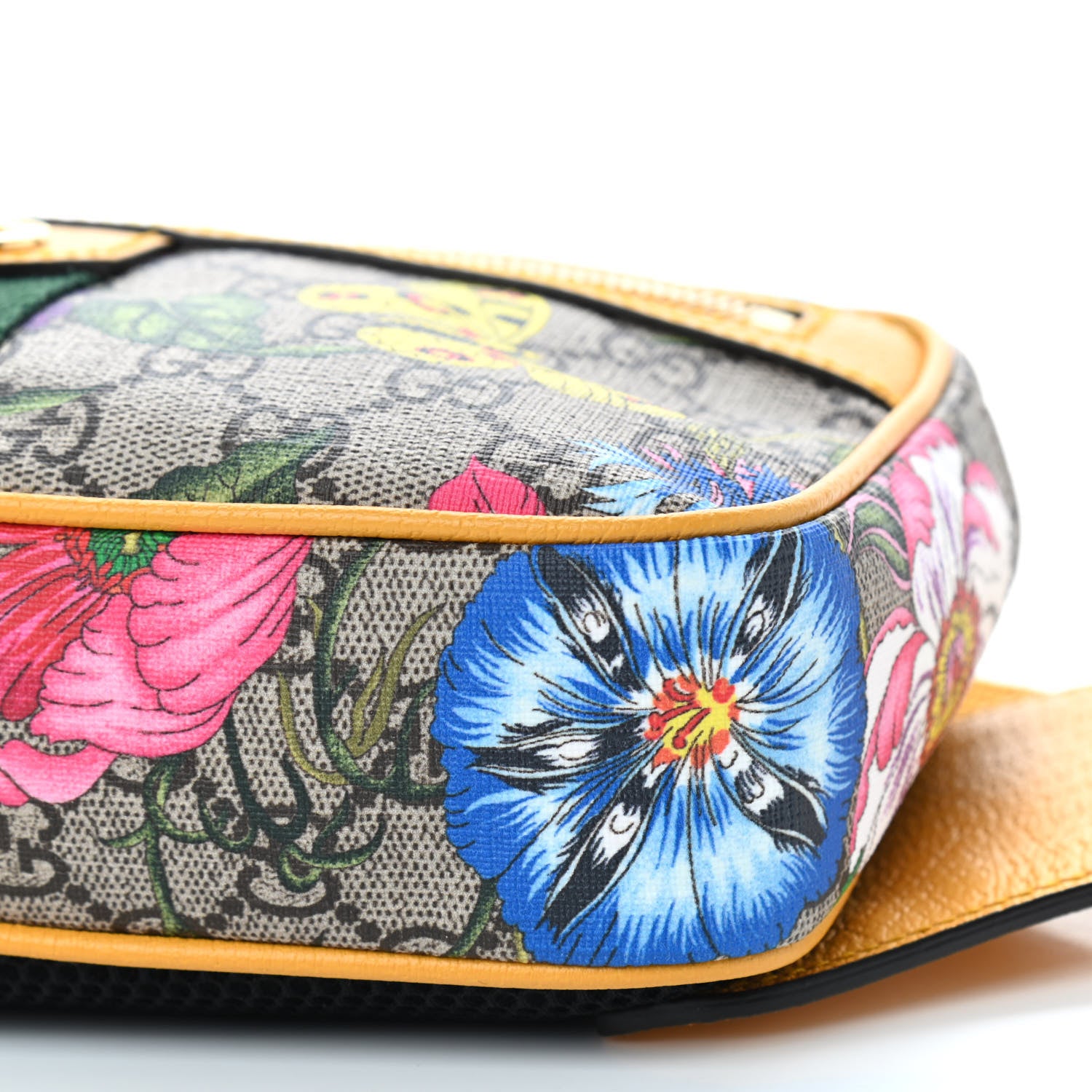 Gucci GG Supreme Monogram Flora Medium Ophidia Belt Bag Beige Multicolor Crop 7 of 9