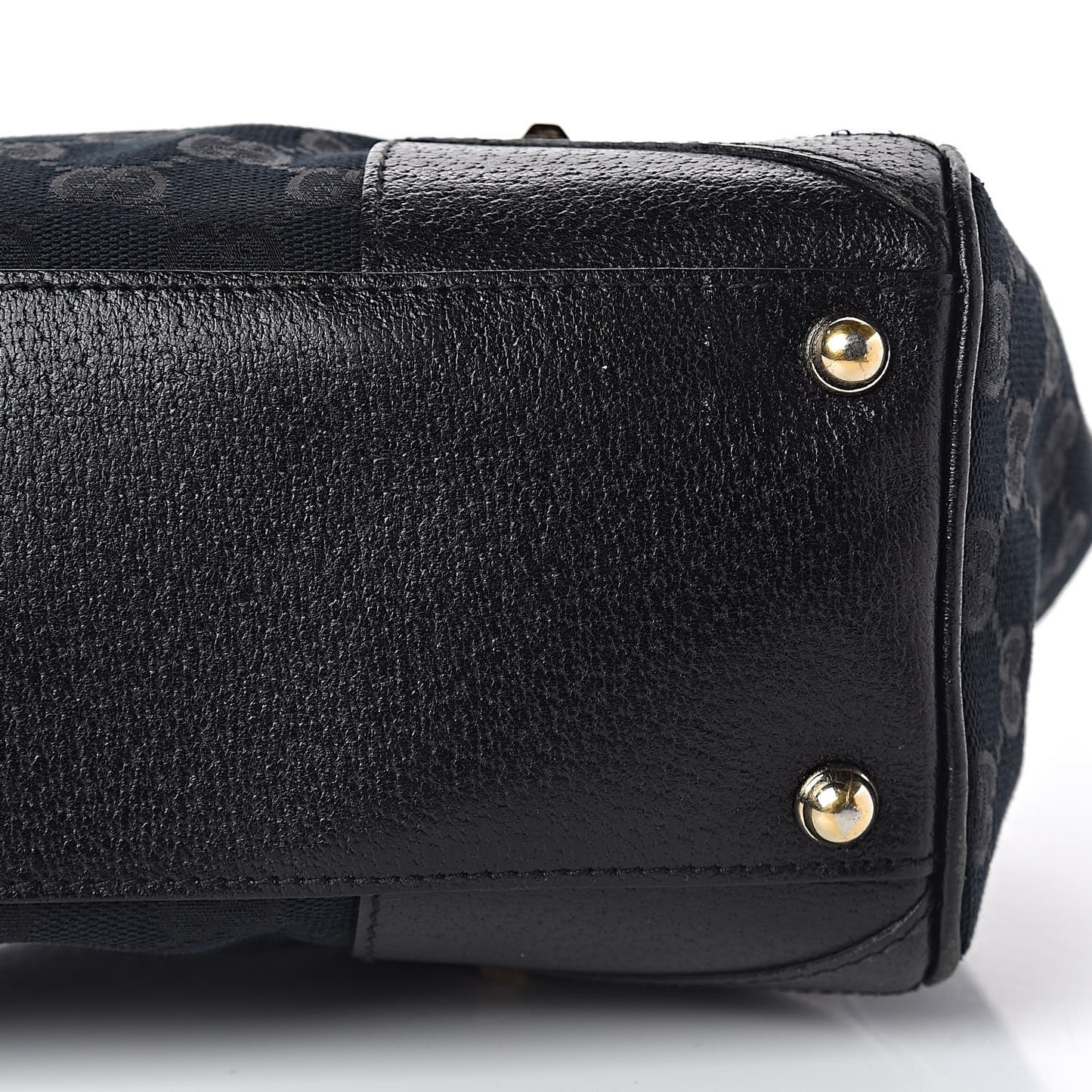 Monogram Calfskin Large Bardot Tote Black