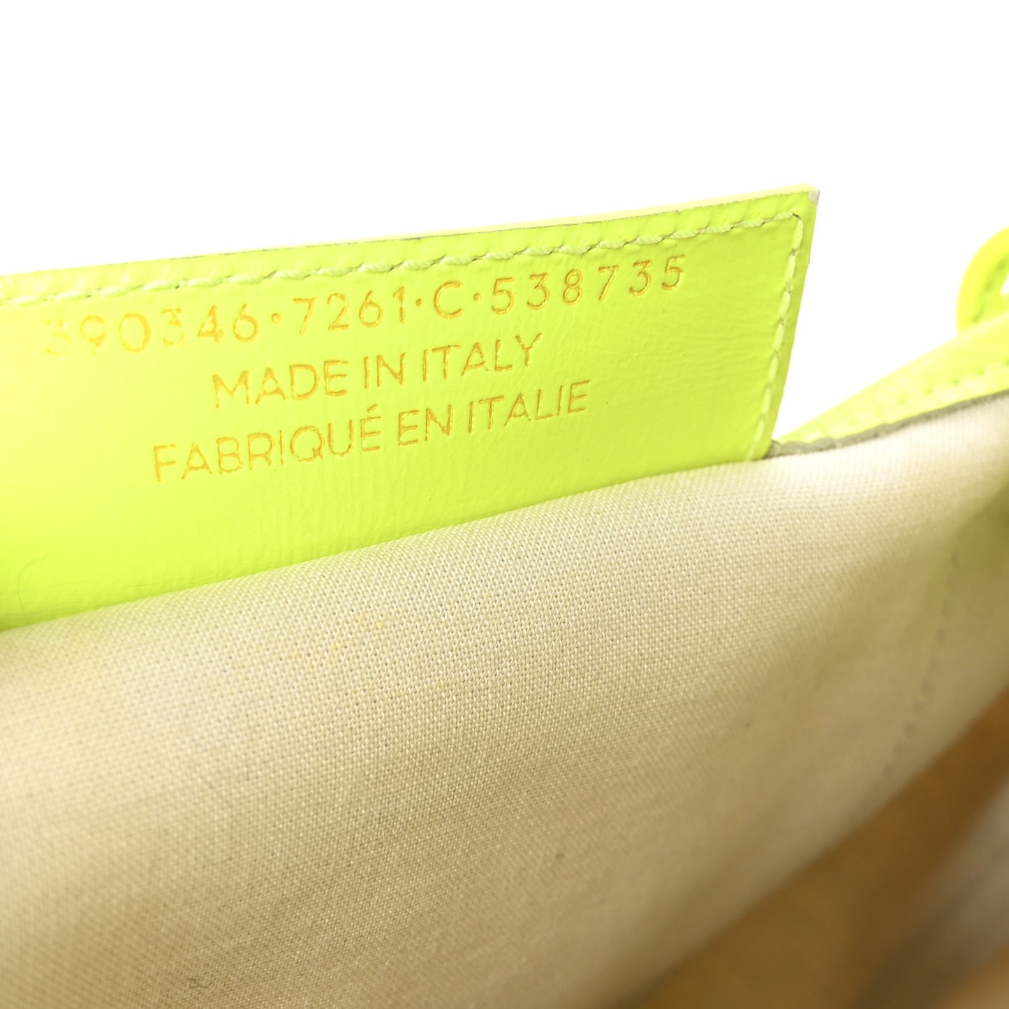 Cotton Canvas Satin Calfskin Navy Cabas XS Natural Fluo Yellow