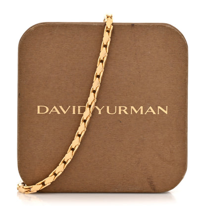 David Yurman 18K Yellow Gold Fluted Chain Necklace 22" 5 of 5