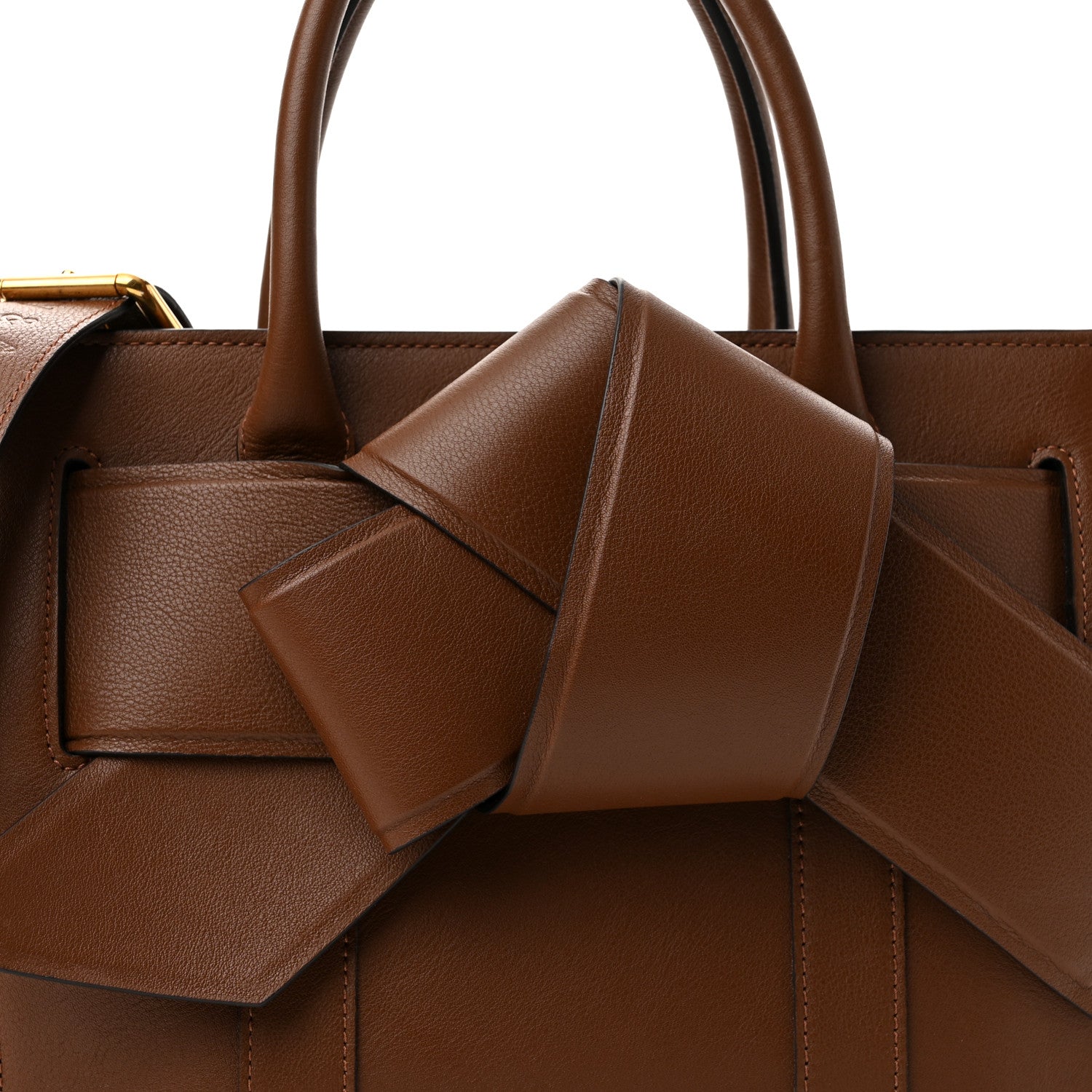 Mulberry x ACNE STUDIOS Grained Calfskin Musubi Bayswater Satchel Brown 7 of 9