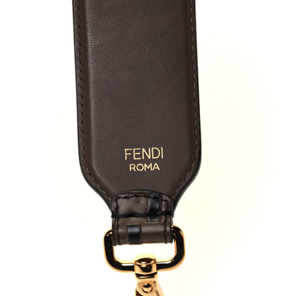 Fendi Calfskin FF 1974 Embossed Mini Strap You Maya Black 4 of 4