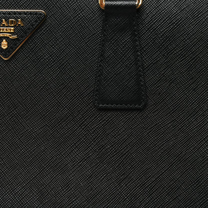 Prada Saffiano Lux Large Galleria Double Zip Tote Black 7 of 9