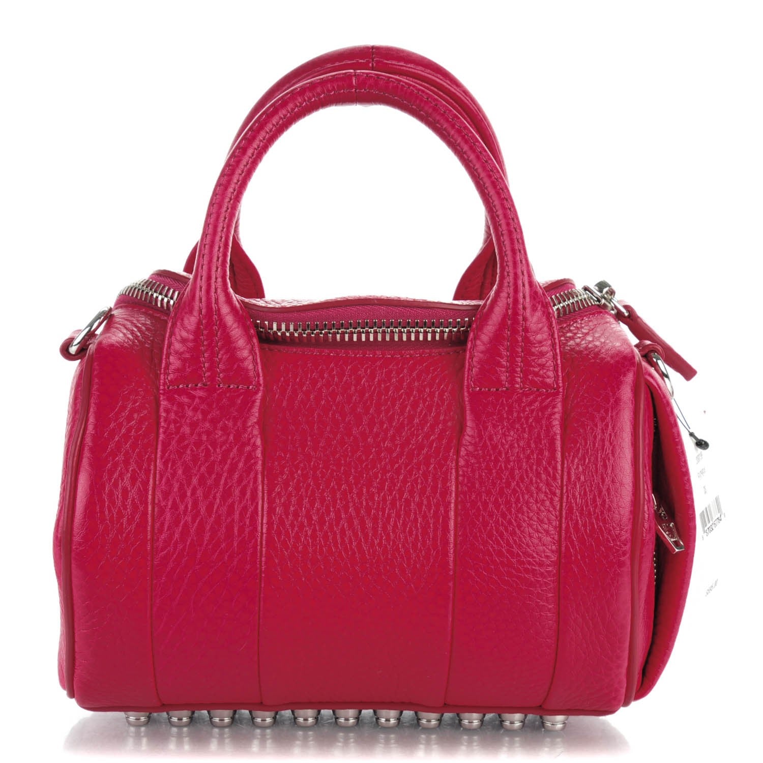 Alexander Wang Pebbled Lambskin Mini Rockie Fuchsia Rhodium Hardware 1 of 8