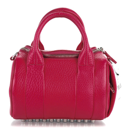 Alexander Wang Pebbled Lambskin Mini Rockie Fuchsia Rhodium Hardware 1 of 8