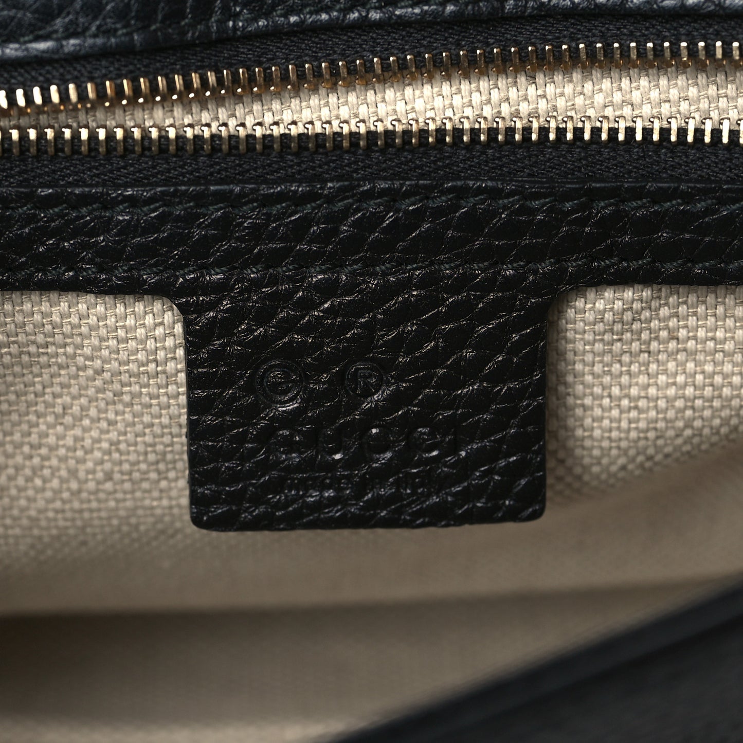 Pebbled Calfskin Medium Soho Flap Crossbody Black