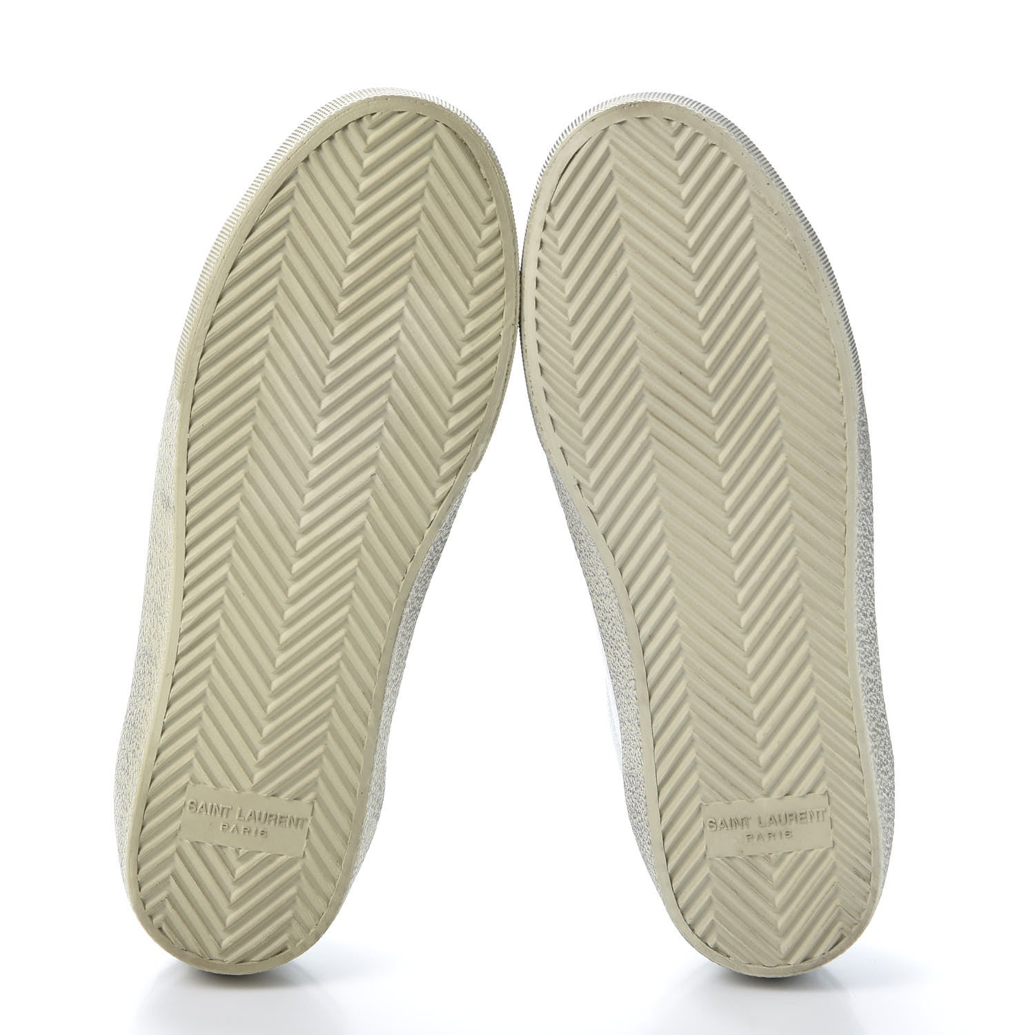 Saint Laurent Metallic Calfskin Womens Court Classic Sneakers 36 Silver 8 of 10