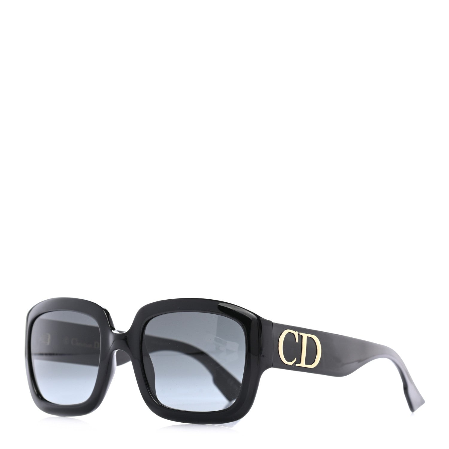Christian Dior Acetate D Dior Square Sunglasses Black 1 of 7