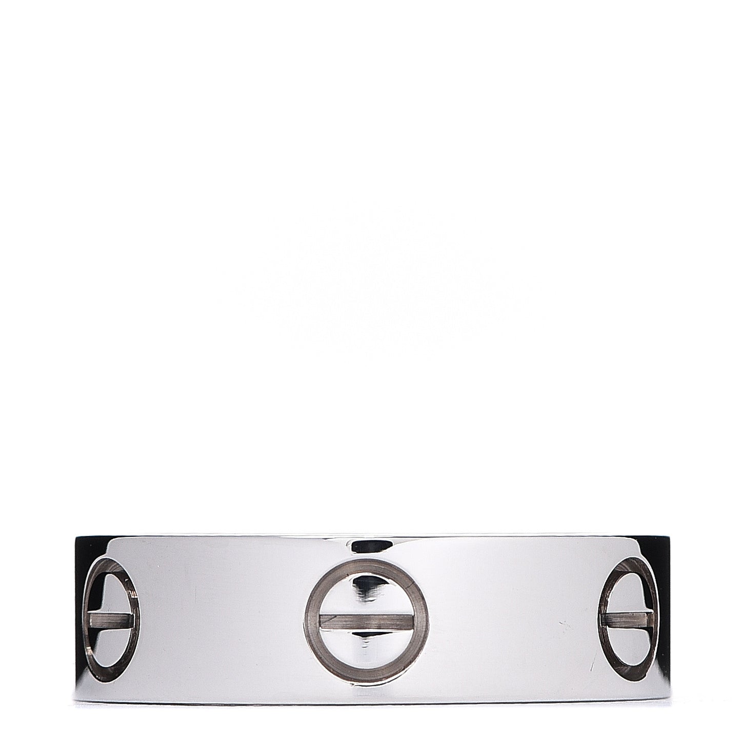 18K White Gold 5.5mm LOVE Ring 54 6.75