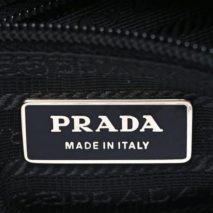 Prada Tessuto Nylon Saffiano Flat Messenger Bag Black 5 of 9