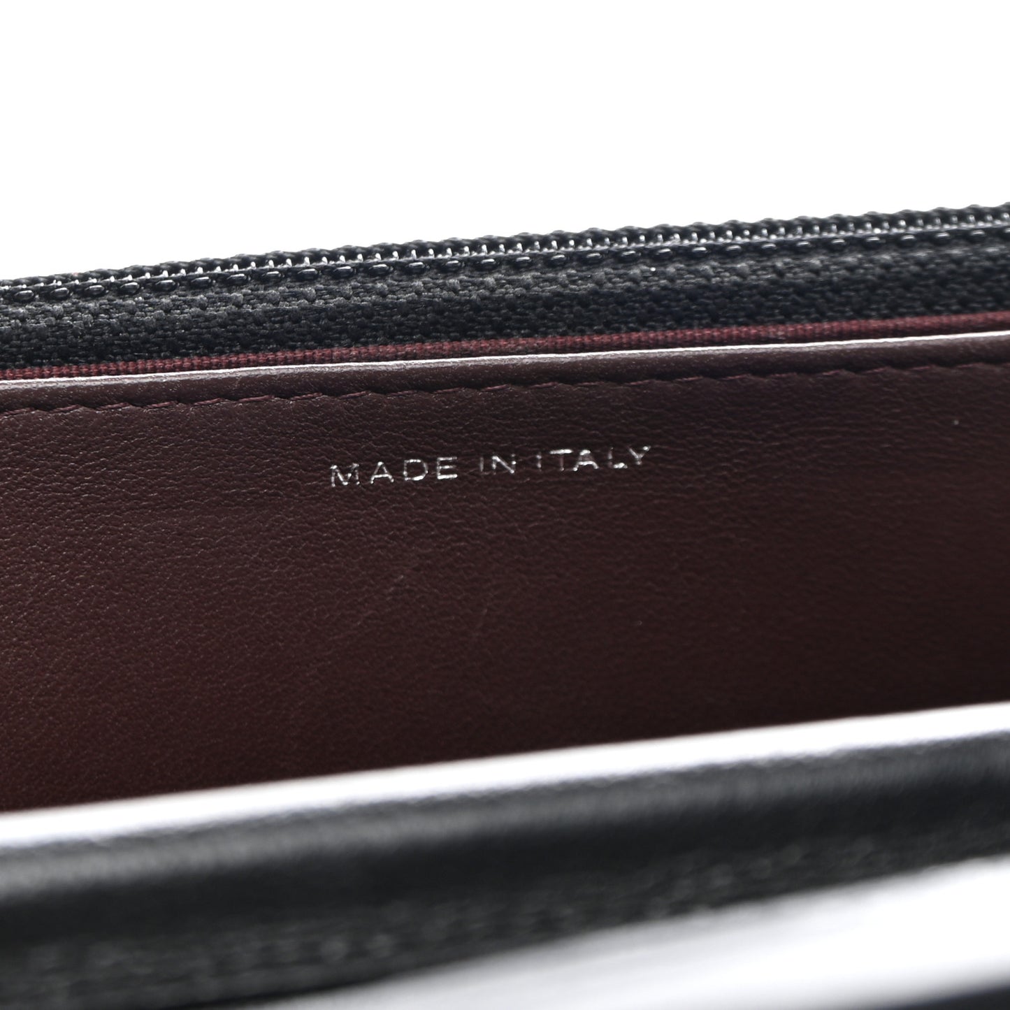 Lambskin Quilted Wallet On Chain WOC Black