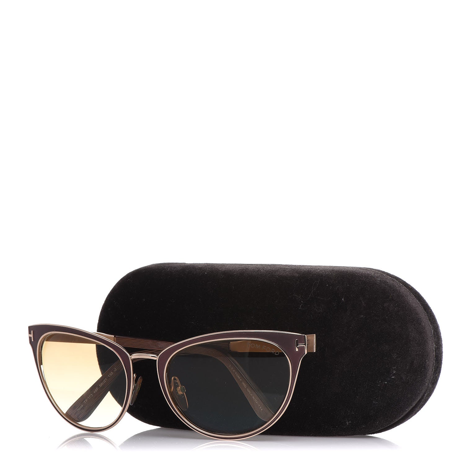 Tom Ford Nina Cat Eye Sunglasses TF373 Pink Smoke 7 of 7