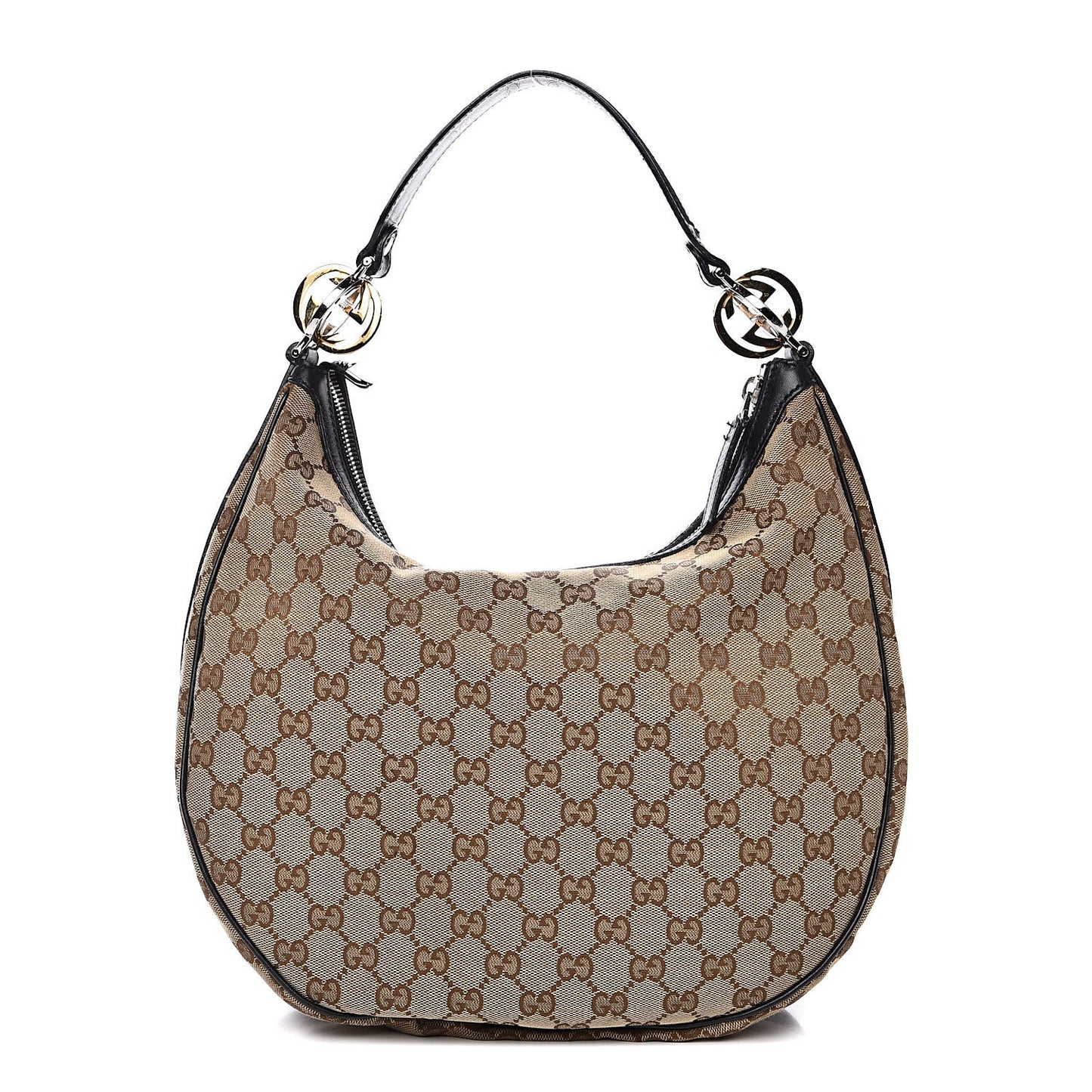 Monogram Medium GG Twins Hobo Black