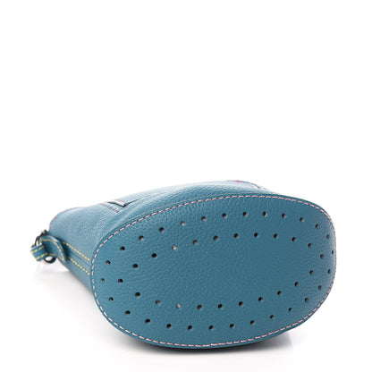 Delvaux Taurillon Mini Pin Bucket Peacock 4 of 9