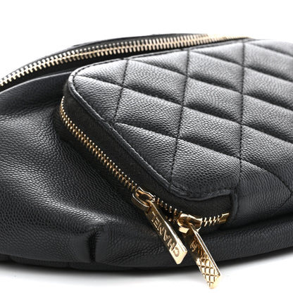 Chanel Caviar Quilted Business Affinity Waist Belt Bag Black 9 of 10