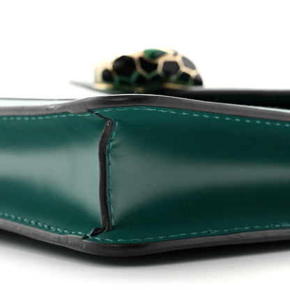 Bulgari Calfskin Small Serpenti Forever Snake Strap Crossbody Bag Emerald Green 10 of 11