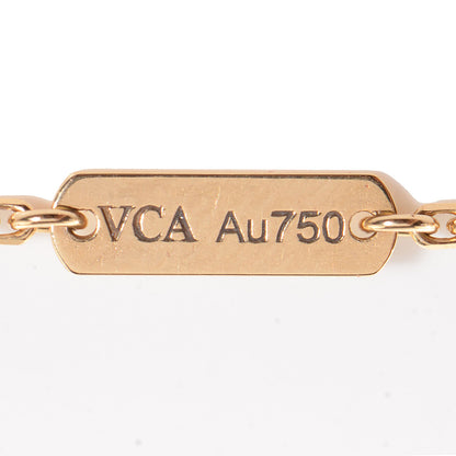 Van Cleef & Arpels 18K Yellow Gold Mother of Pearl Vintage Alhambra Pendant Necklace 4 of 6