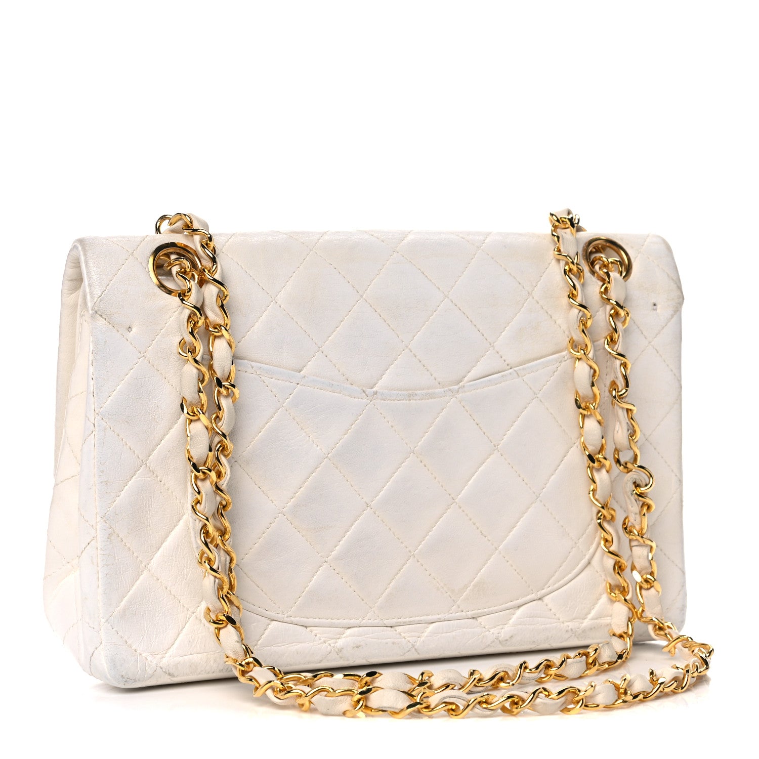 Chanel Lambskin Quilted Small Double Flap White 3 of 27
