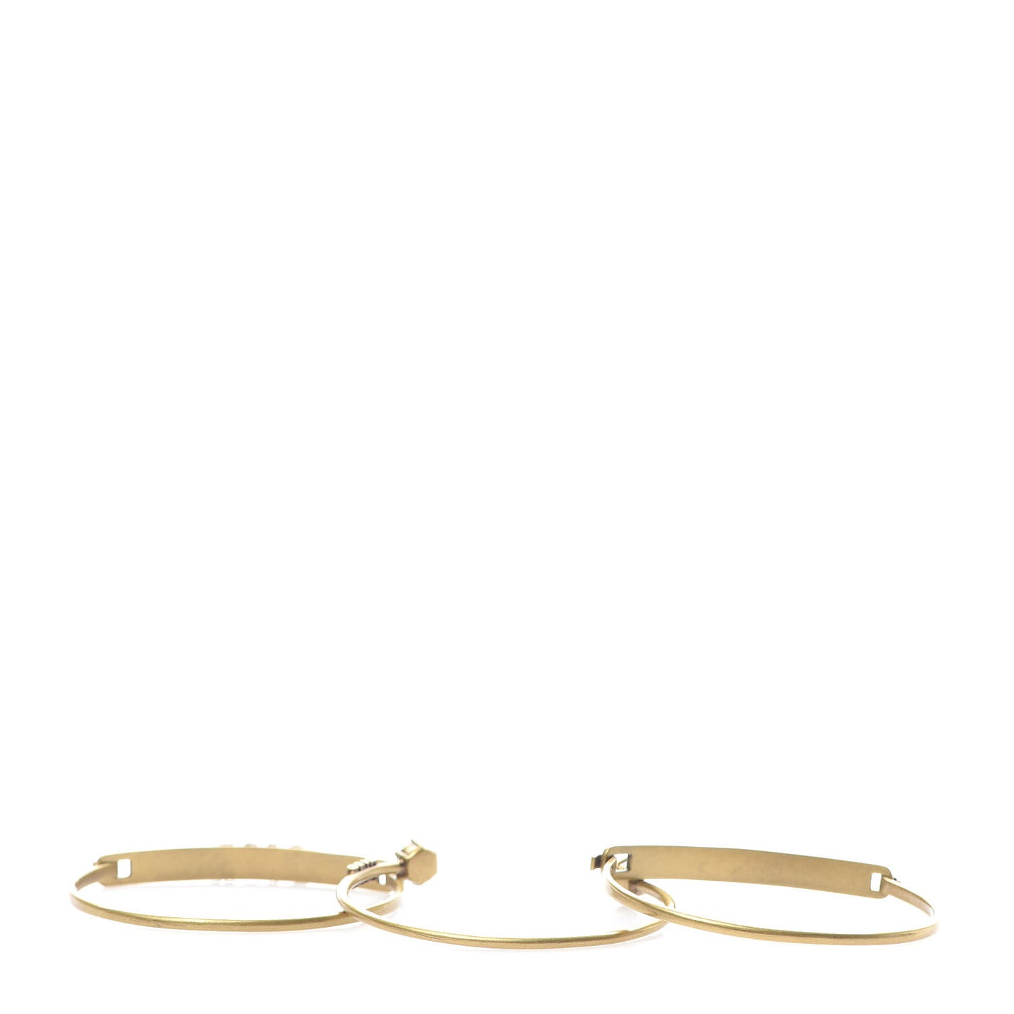 Metal Crystal Dio(r)evolution Bracelet Set Gold