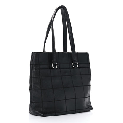 Chanel Caviar Square Stitched Large Tote Black 3 of 10
