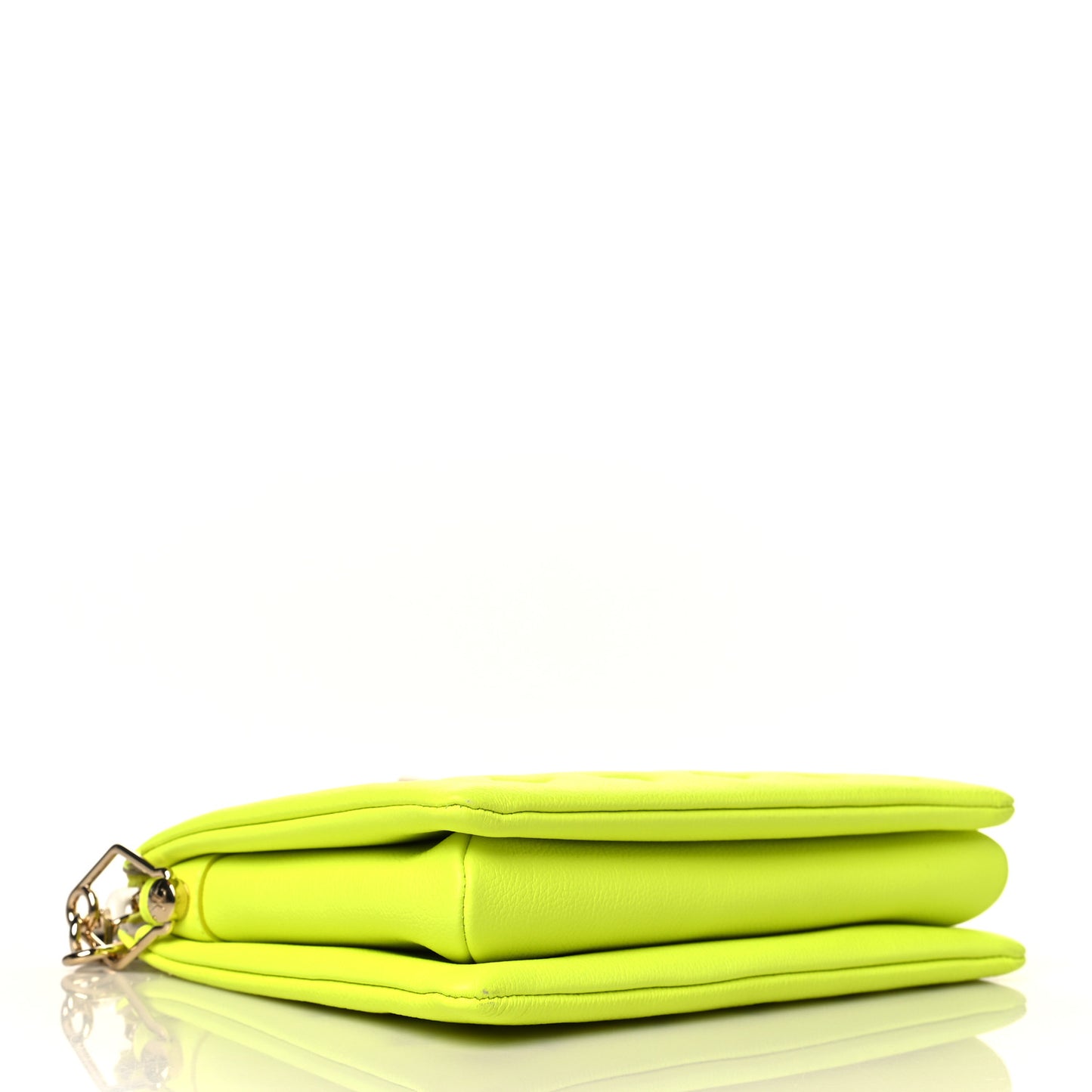 Calfskin Embossed Monogram LV Match Coussin PM Fluorescent Yellow