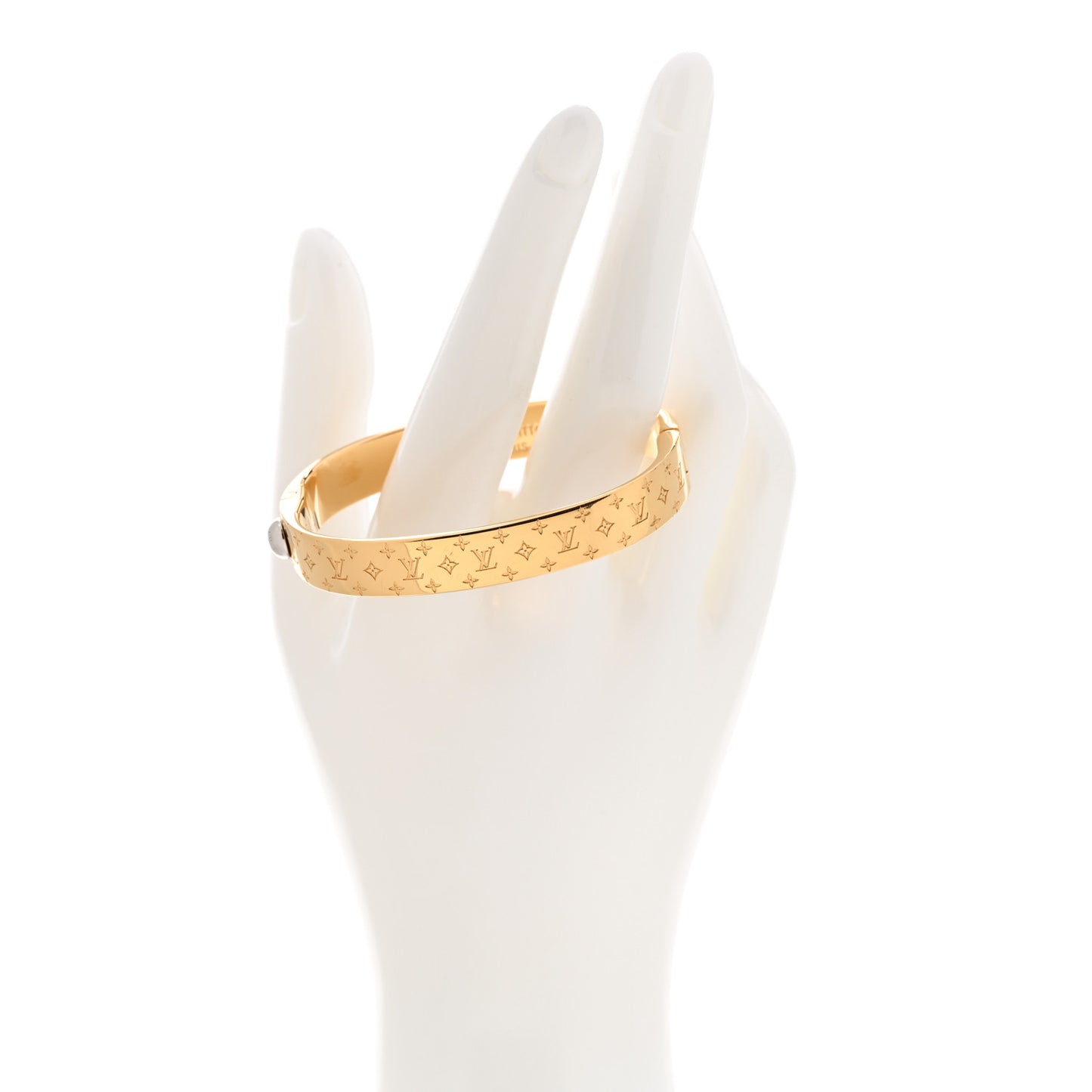 Brass Monogram Nanogram Cuff S Gold