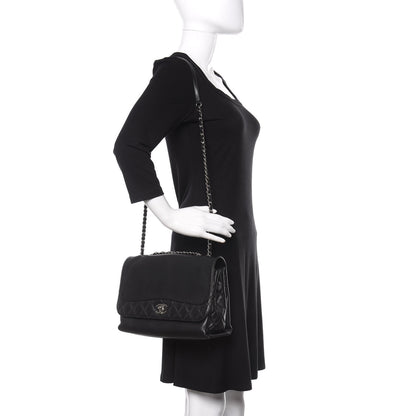 Chanel Calfskin Jumbo Tramezzo Flap Black 2 of 15