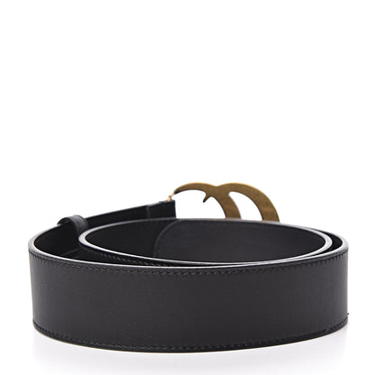 Gucci Calfskin Double G 40mm Belt 75 30 Black 3 of 7