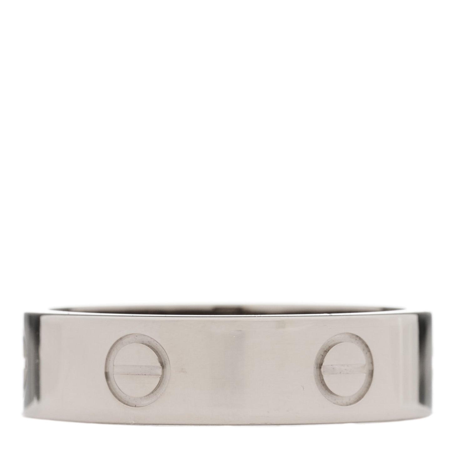 18K White Gold 5.5mm LOVE Ring 63 10.25