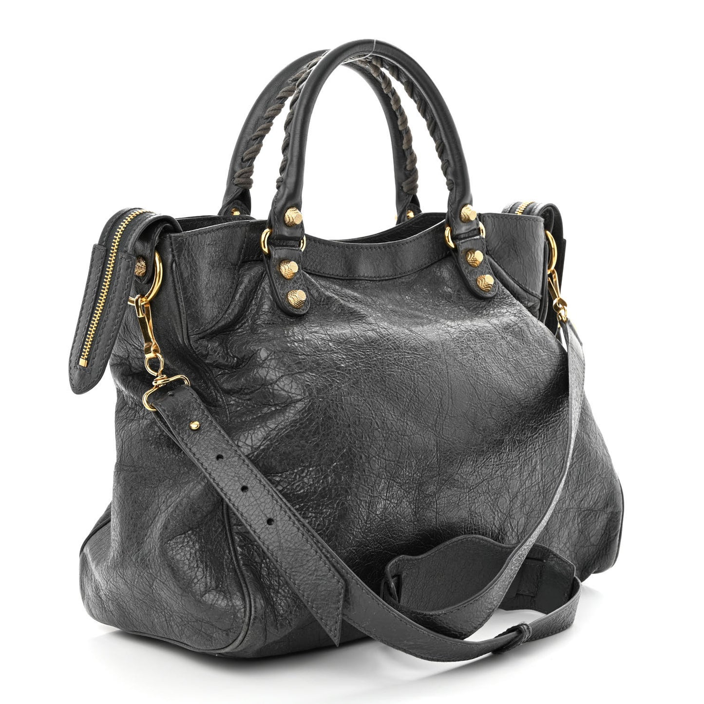 Agneau Giant 12 Gold Hardware Velo Gris Fossile Anthracite
