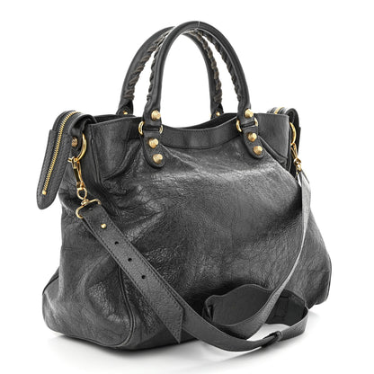 Balenciaga Agneau Giant 12 Gold Hardware Velo Gris Fossile Anthracite 3 of 11