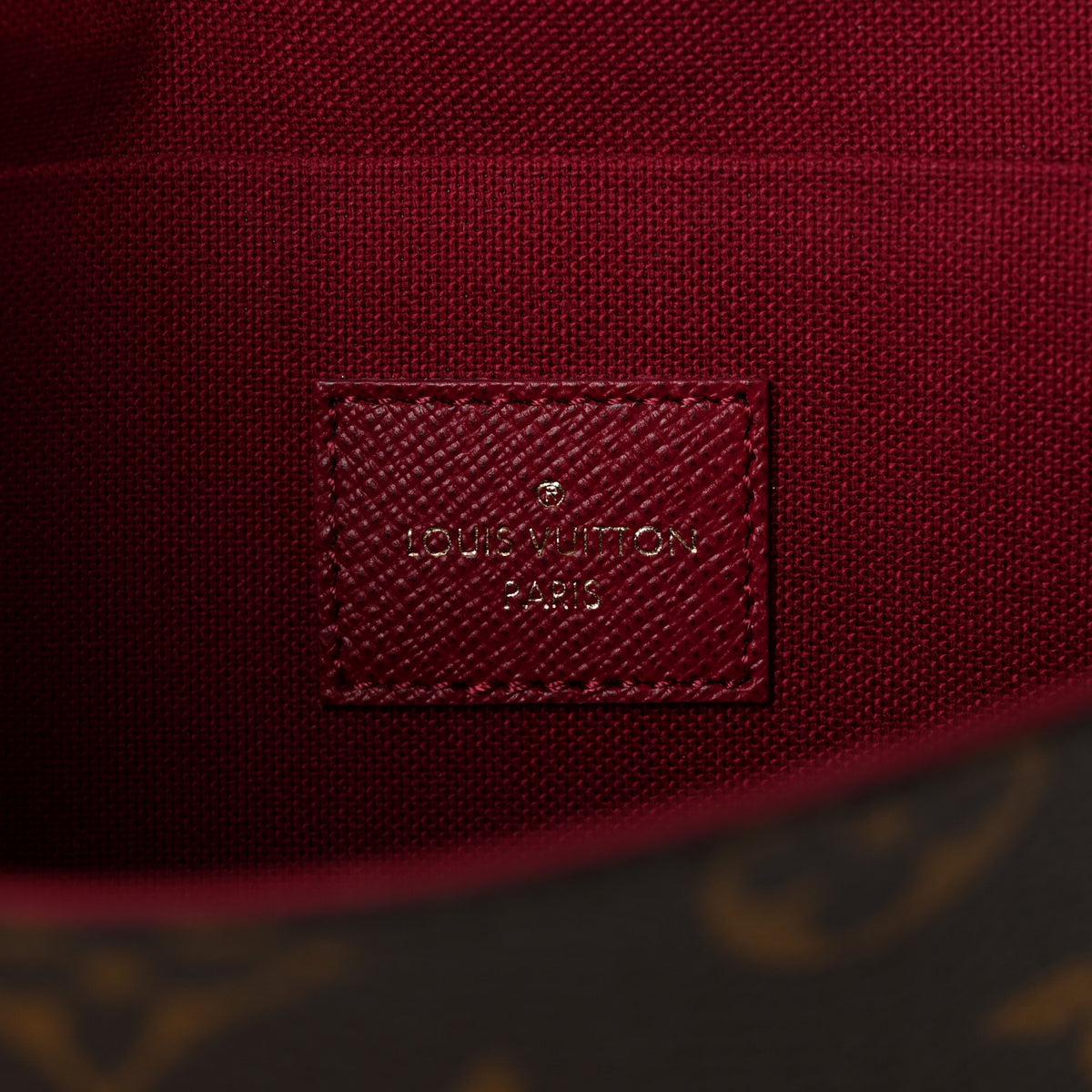 Monogram Pochette Felicie Chain Wallet Fuchsia