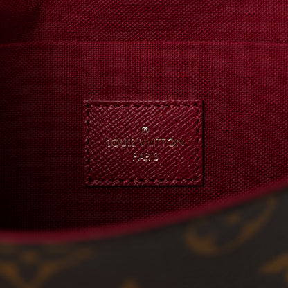 Louis Vuitton Monogram Pochette Felicie Chain Wallet Fuchsia 7 of 11