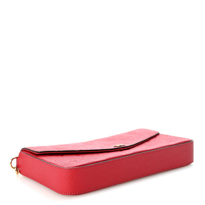 Louis Vuitton Empreinte Pochette Felicie Chain Wallet Scarlet 5 of 11