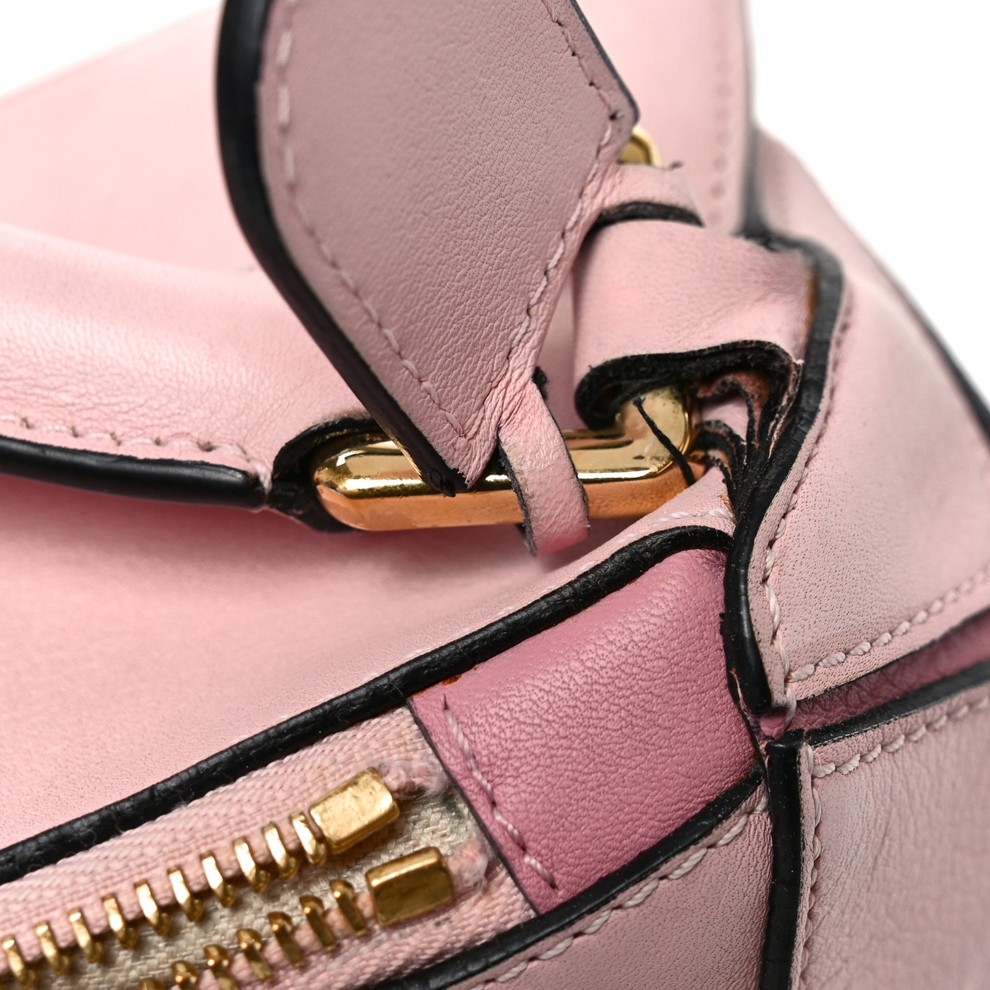 Calfskin Medium Puzzle Bag Soft Pink