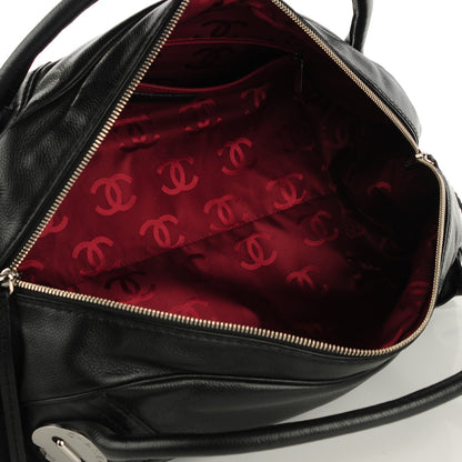 Chanel Caviar Square Quilted Dome Satchel Black 7 of 7