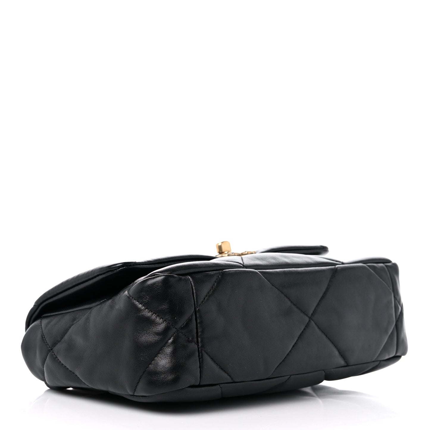 Lambskin Quilted Medium Chanel 19 Flap Black