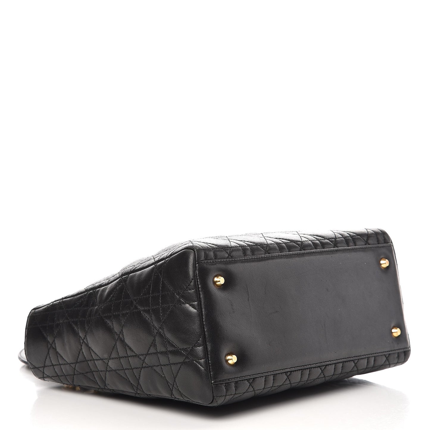 Lambskin Cannage Medium Lady Dior Black