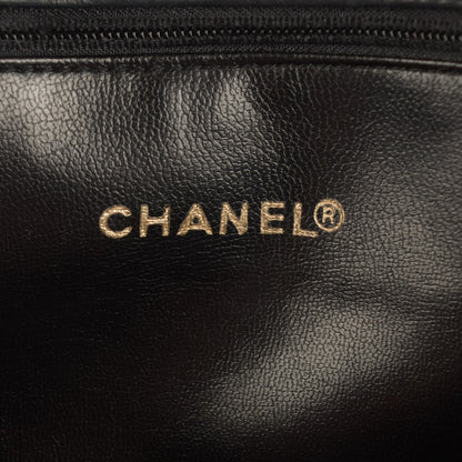 Chanel Lambskin Quilted Large Shoulder Flap Bag Black 9 of 10