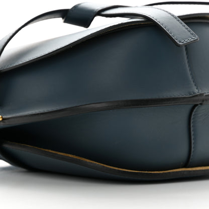 Loewe Calfskin Jacquard Small Gate Dual Bag Onyx Blue 8 of 10